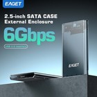 Eaget 2 5  External Hard Drive Enclosure Usb 3 0 6gbps Sata Ssd Case Uasp Trim