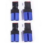 4 Pcs Ec5 Male To T-plug Female Adapter Connector For Rc Lipo Battery