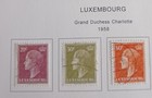 Luxembourg  - 1958 - 59 - Lot Of Stamps On Album Page  - Used   Mh