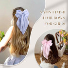 10 Pcs Big Hair Bows For Women Girls  Large Hair Ribbon Bow Barrette Clips For G