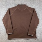 Simms Rivershed Half Zip Fleece Sweatshirt Mens 2xl Brown Pullover Fishing