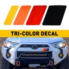 Retro Tri-color Sticker Vintage Decals For Toyota 4 Runner Pickup Tacoma Cruiser