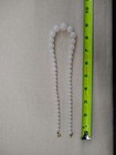 Vintage 50 s Style Acrylic Bubble Necklace - 19  - White