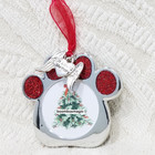 Christmas Tree Ornament Photo Picture Frame Pet Paw Dog Or Cat In Loving Memory