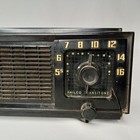 Vintage 1950s Philco Transitone Model 701x Black   Green Am Clock Radio