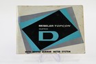 Topcon Super D Camera Manual Guide Instruction Book  g084