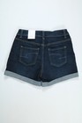 Womens Time   Tru Dark Wash Mid Rise Denim Shorts New  Nwt