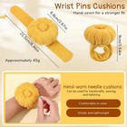 1 Pcs Wrist Pin Cushions For Sewing Cute Pin Cushion With Elastic Strap Pumpk   