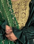 Afghan Traditional Handmade Dress  One Size  Green