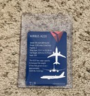 Delta Airlines Aircraft Trading Card  51 Airbus A220 Vertical