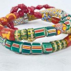 Rare Mix Of Venetian Trade Beads 34inch