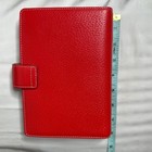 Kate Spade New York Wellesley Leather 6 Ring Personal Organizer Planner Red Rare