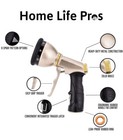 New Heavy Duty Professional Metal Nozzle 9-patterns 3 4 Spray Gun For Water Hose