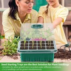 4-pack Seed Starter Tray With Full Spectrum Led Lights   Adjustable Brightness