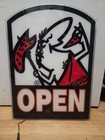 Little Caesars Pizza Lighted Led Open Sign Advertising Memorabilia - Working