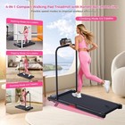 Walking Pad With Handle Bar And Incline 3 0hp Electric Portable Small Treadmills