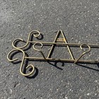 Gold Iron Scroll Design Plate Rack Picture Frame Holder Display Wall Mount 36   