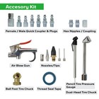 20pcs Hybrid Air Hose Kit  3 8  X 25-ft Premium Air Compressor Accessory Set