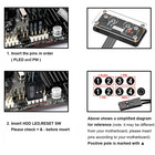 Desktop Computer Power Button - External Pc Case Motherboard Switch - On off    