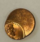 1981 Penny  1 Cent  Off Center Lincoln Cent Mint Error Coin  Free Shipping  x113