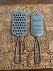 Set Of 2 Vintage Stainless Steel Foley Graters Zesters Cheese Citrus Spices
