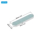 Patikil 3 5 x0 8  Silver Polishing Stick  20 Pack Double-sided Polish Sticks   