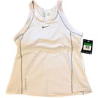 Nike 712743 Womens Triathlon Tri Top Shirt Tank White Grey Seams Small -  82