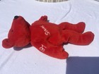 Ty Ultra Rare  1 Red Bear Beanie Babies Baby With Tags Hard To Find Collectible