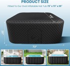 Naizea Insulated Inflatable Hot Tub Thermal Cover Energy Efficient Hot Tub Cover