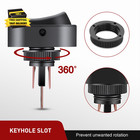 5pcs Led Lighted Rocker Switch 12v Illuminated On Off Toggle Switches 30a 3pin S