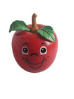 Vintage Fisher-price 1972 Happy Apple Short Stem Musical Roly Poly Baby Toy