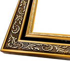 West Frames Elsie Antique Gold Ornate Black Velveteen Picture Frame 2 5  Wide