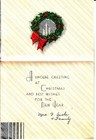 Christmas Greetings Art Deco Christmas Wreath Jrb Vintage Greeting Card