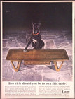 Lane Furniture Coffee Table Great Dane Mcm Furniture  1960 Print Ad