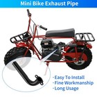 212cc Exhaust Pipe Header Replacement For Predator 212cc 196cc 224cc 6 5hp Co   