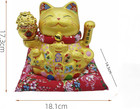 Lucky Cat Waving Arm Fortune Cat Statue maneki Neko Beckoning traditional Feng S