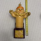 Vintage Jester Clown Jack-in-the-box Candle 1980s
