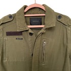 Maison Scotch Jacket Size 6 Green Botanic Vintage Summer Military Utility 