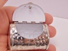 Antique Vintage Purse Hand Bag Shaped Silver Pill Box