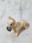 Vntg antique Wood mohair Boxer Dog 2 1 2   3 1 2  Metal Nose Glass Eyes Unbranded