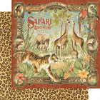 Graphic 45 Safari Adventure Dce   12 x12  Pad  Stickers   Chipboard  ships Free 