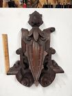 Antique Victorian Carved Walnut Salvage Architectural Piece Wood Vintage Scroll 