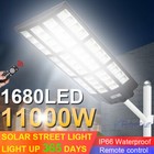 11000w Commercial Large Solar Street Lights Outdoor Dusk To Dawn Road Lamp pole