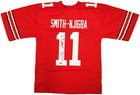 Sale  Ohio State Buckeyes Jaxon Smith-njigba Signed Red Jersey Beckett