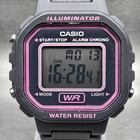 Casio Illuminator La-20wh Watch Women 30mm Pink Gray Chrono Alarm New Battery Jp