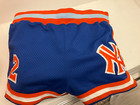 Nba New York Knicks Rory Sparrow Game Worn Basketball Shorts-jersey Not Included