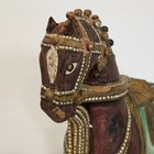 1930s Wooden Pull Toy Horse   Original Paint 15   x 12    Handmade