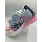 Disney Stitch Girls Light-up Sneakers Blue Pink Hook   Loop New Size Eu 32