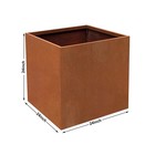 24 Inch Large Corten Steel Planters Metal Planter Garden Planter For Yard Patios