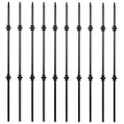 Senmit S02-wrought Iron Balusters Set Of 10 Hollow Double Knuckle Balusters -